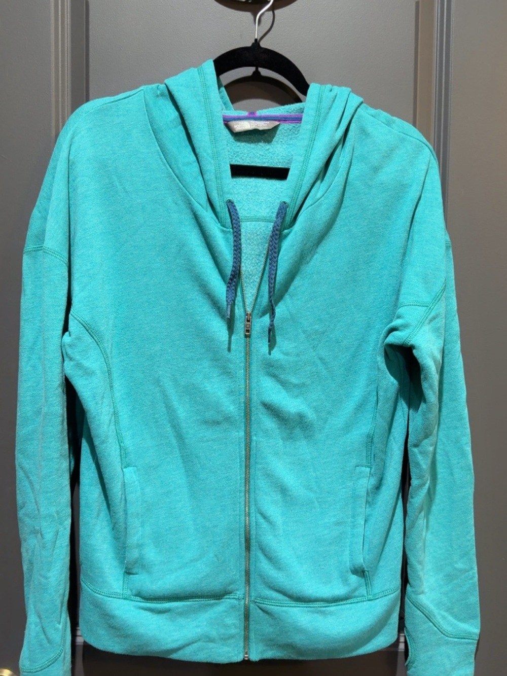 Women's The North Face Teal Zip-Up Hoodie Jacket